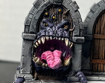 Door Mimic DND Resin, 28mm Scale Dungeons & Dragons, Pathfinder Tabletop Miniature version 2