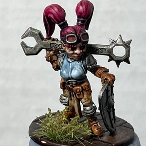 Gnome Artificer Female DND 28mm Scale resin Dungeons & Dragons, Pathfinder Tabletop Miniature