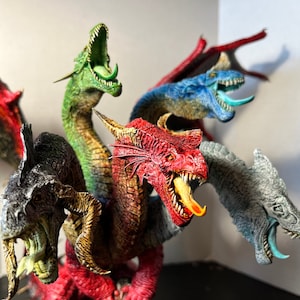 TIAMAT - Böse Drachenkönigin | 5-köpfiger Drache | Kunstharz | Bemalt oder Unbemalt
