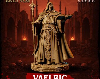 Vaelric | Evil Sorcerer | Resin | Painted or Unpainted | 32mm or 75mm