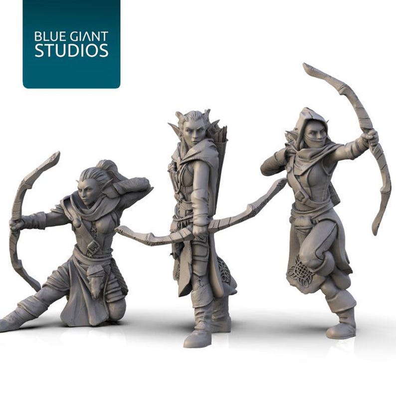 Female Elf Archers | Resin | Painted or Unpainted | 32mm - Etsy