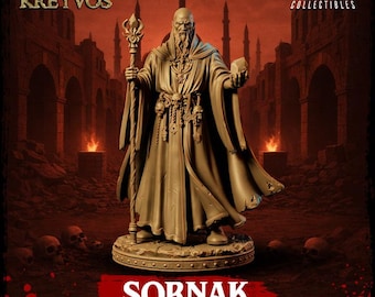 Sornak | Evil Wizard | Resin | Painted or Unpainted | 32mm or 75mm