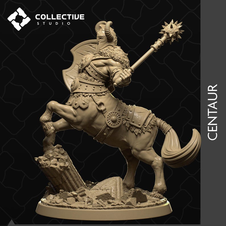 Centaur | Centaur Warrior | Resin | Painted or Unpainted | 32mm and ...