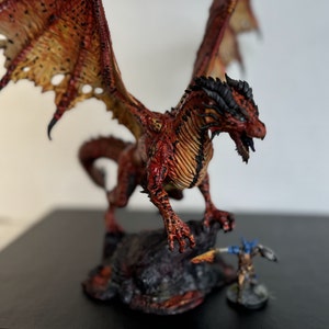 Xorvig the Scorching Doom | Red Dragon | Resin | Painted or Unpainted | 32MM