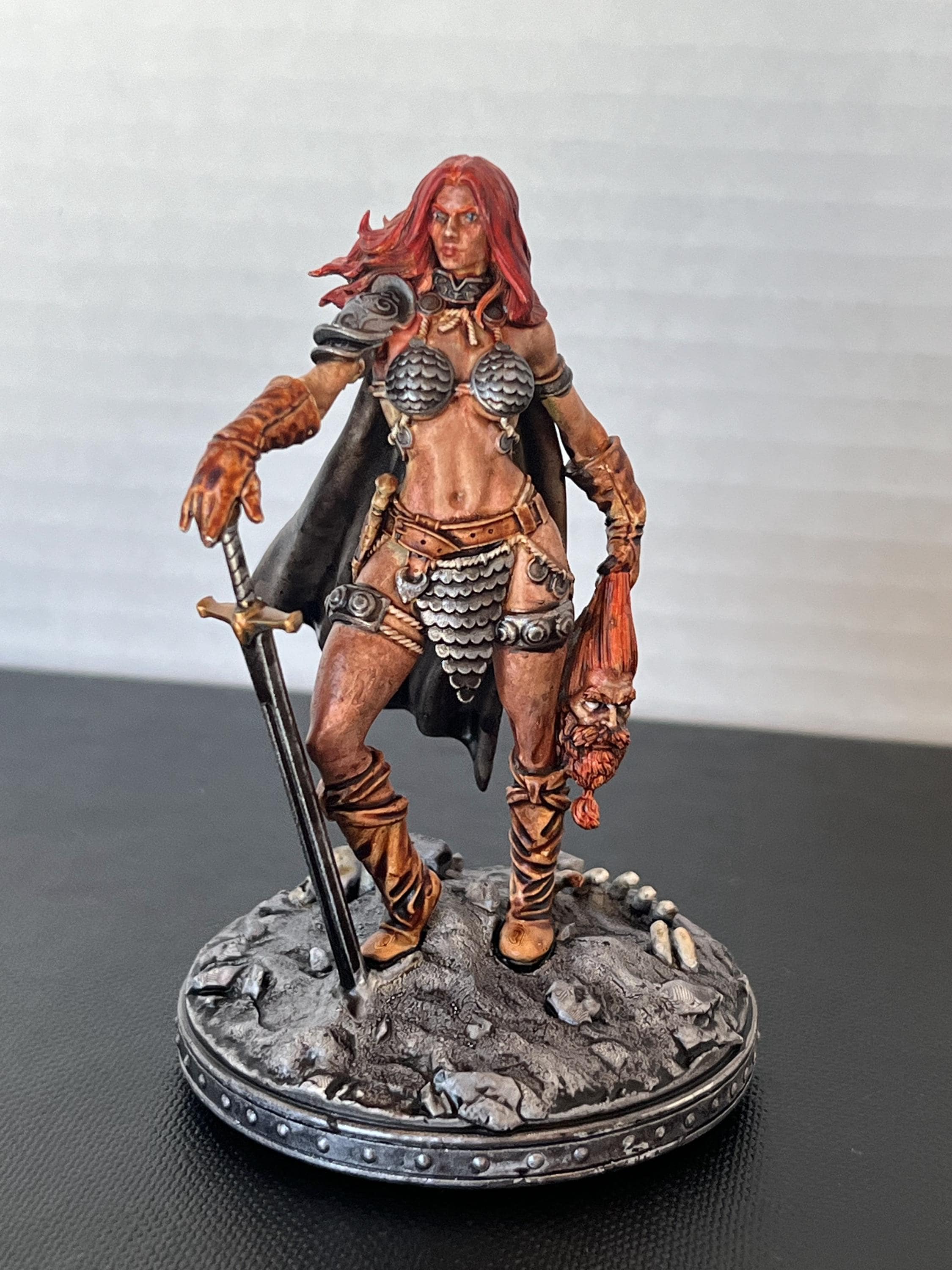 Anya(Red Sonja)| Female Barbarian| Resin | Painted or Unpainted | 32mm and 75mm