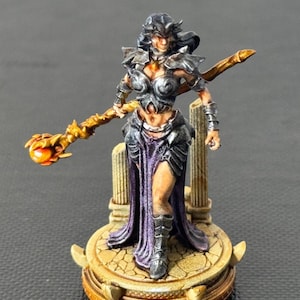 Medora| Female Dragon Dark Queen | Resin | Painted or Unpainted | 32mm and 75mm