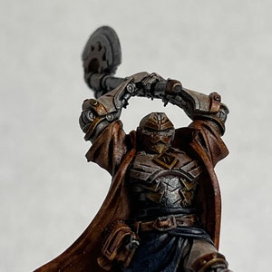 Warforged Fighter / Artificer with Axe DND 28mm Scale resin Dungeons & Dragons, Pathfinder Tabletop Miniature
