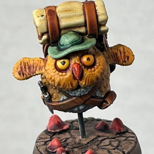Owlkin Adventurer DND, resin 28mm Scale Dungeons & Dragons, Pathfinder Tabletop Miniature