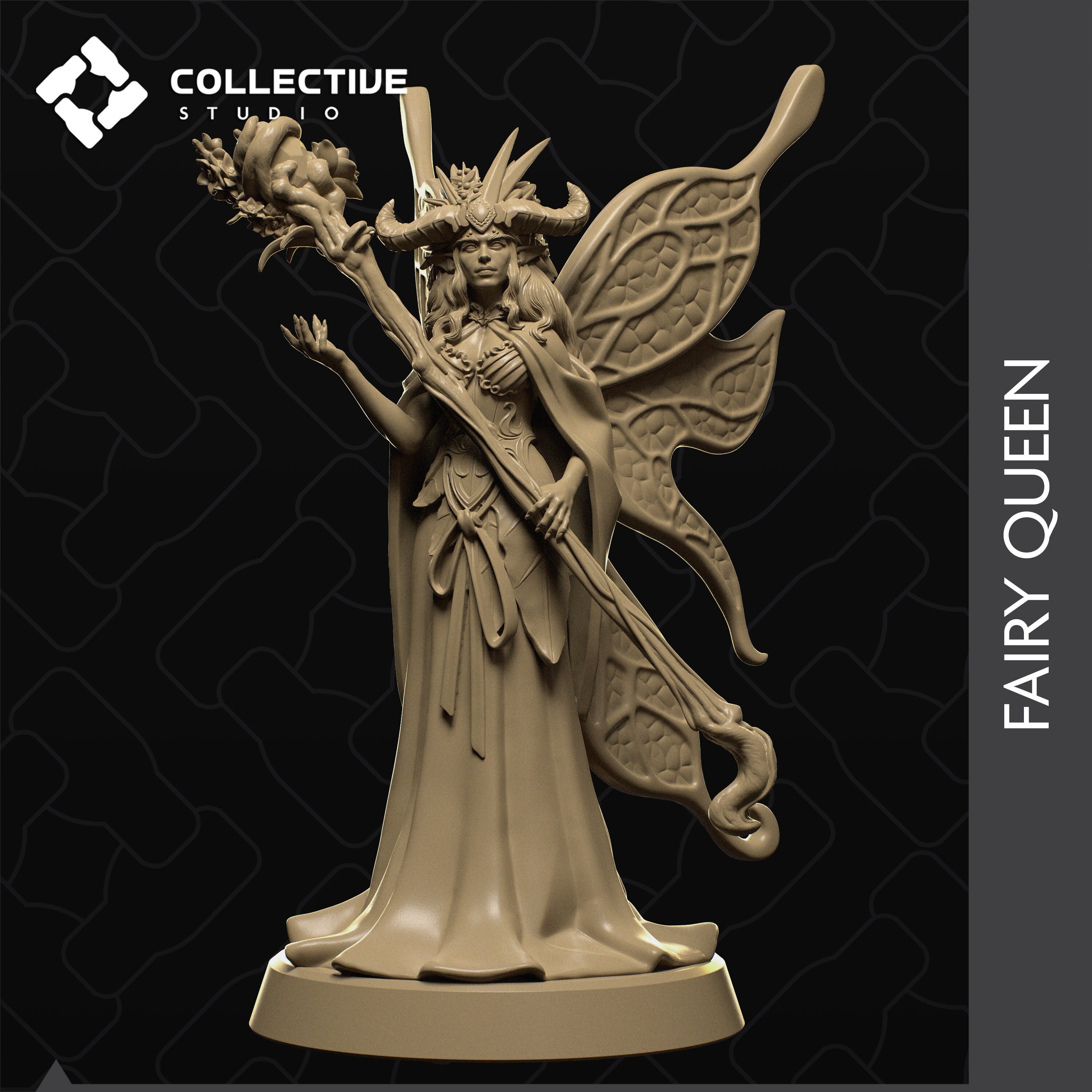Elven Fairy Queen | Resin | Painted or Unpainted | 32mm and 75mm