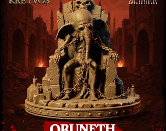 Oruneth | Elephant God | Resin | Painted or Unpainted | 32mm or 75mm