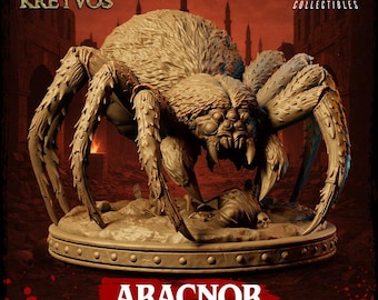 Aracnor | Giant Spider | Resin | Painted or Unpainted | 32mm or 75mm