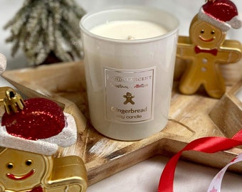 Handmade soy candle gingerbread