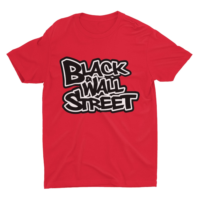 Black Wall Street Graffiti Tshirt, Greenwood, Made in Tulsa, Oklahoma