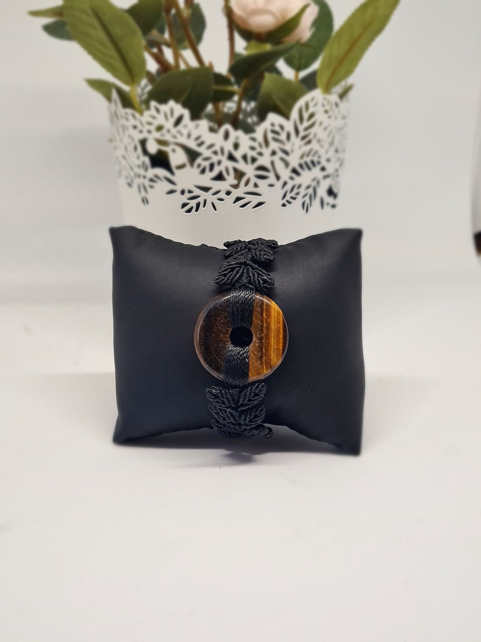 Bracelet Feuille Oeil de Tigre