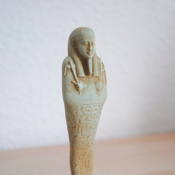 Réplique archéologique Ushabti en résine acrylique Jesmonite