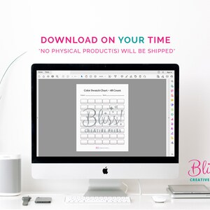 Color Chart 48 Fill In Blank Color Swatch Chart | 48 Colors | Portrait + Landscape | A4 + US ...