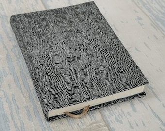 Sleek elegant handmade notebook journal dark animal print A6
