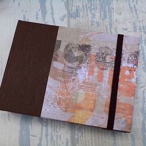 A6 Handmade pocket size hardbook vintage letter pattern notebook para hombres