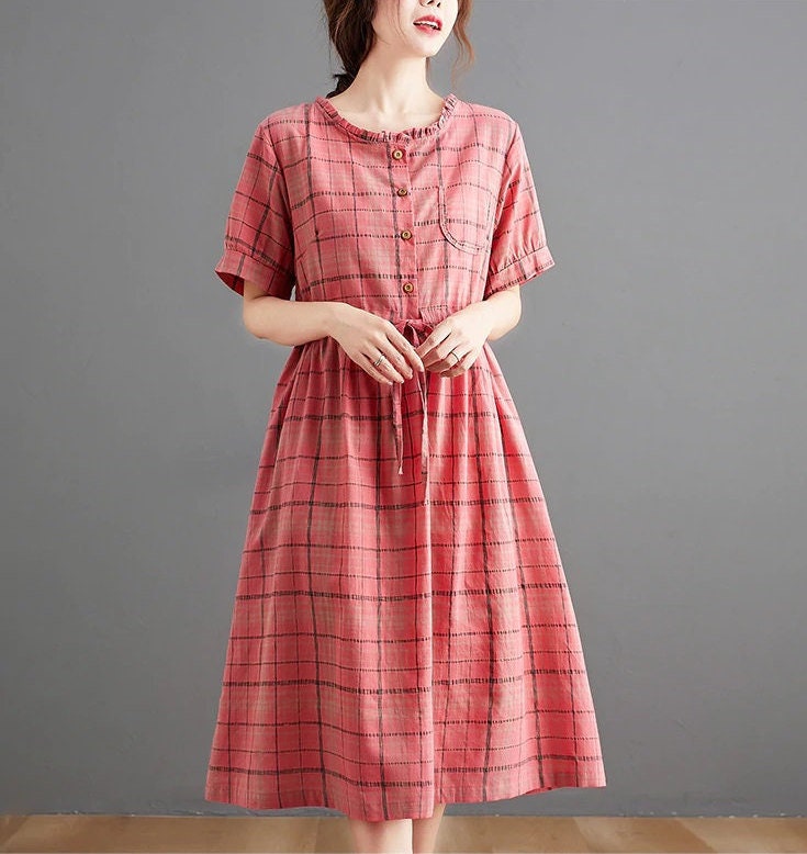 8+ Plaid Slip Dress