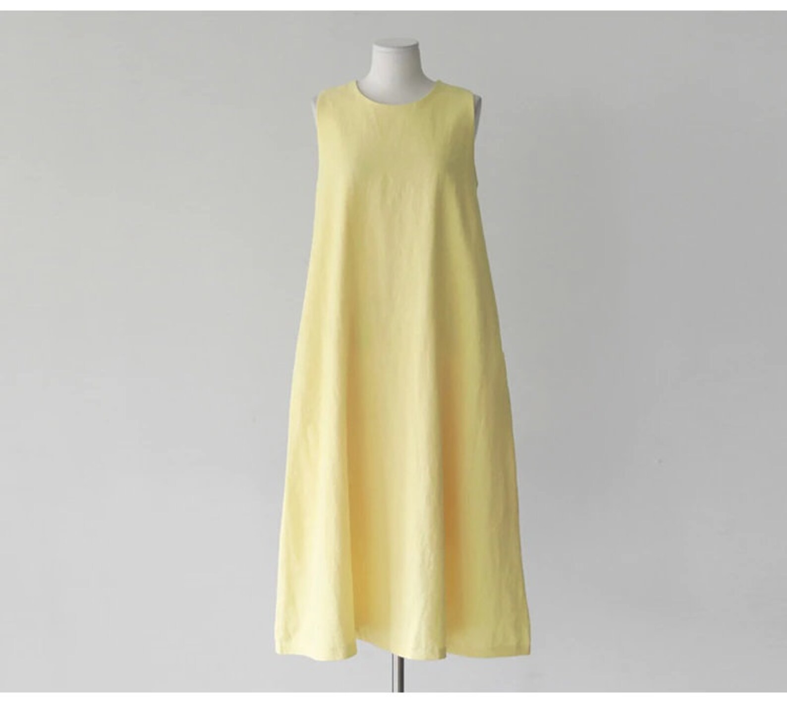 White Linen Dress Loose Sleeveless Linen Dress Plus Size Etsy