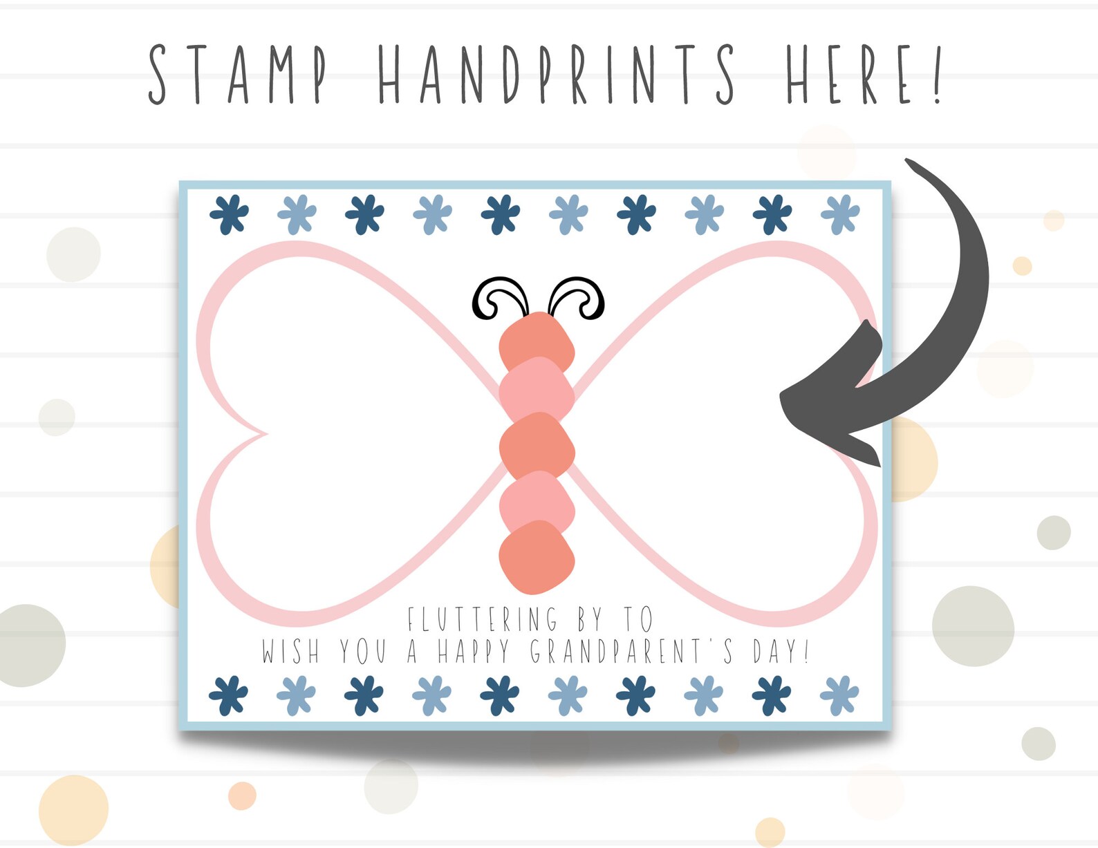Grandparent's Day Craft Grandparent's Printable Handprint Craft for ...