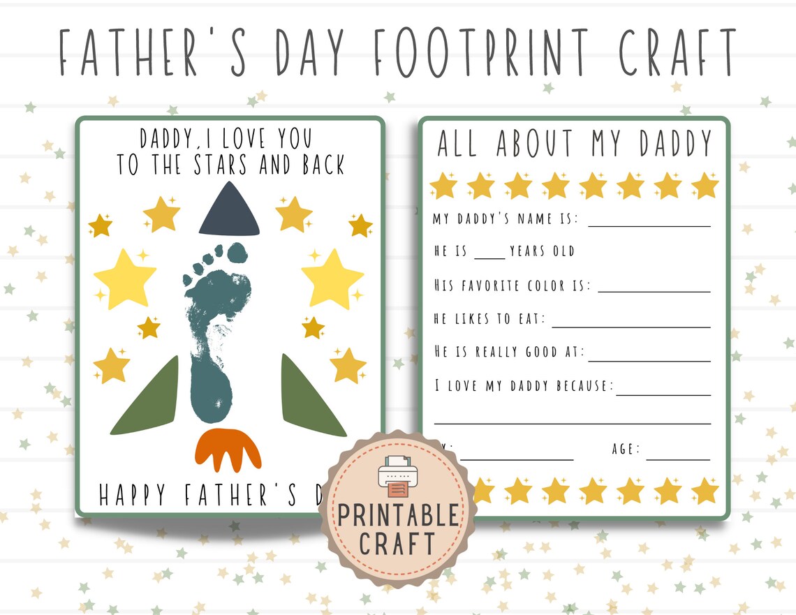 Father's Day Craft Handprint Craft Baby Father's Day Fathers Day Gift ...