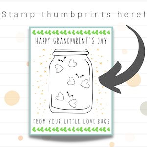 Grandparents Day Craft Grandparents Printable Handprint - Etsy