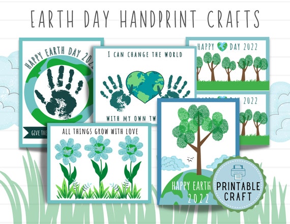 Earth Day Handprint Crafts  Earth Day Craft  Earth Day Art