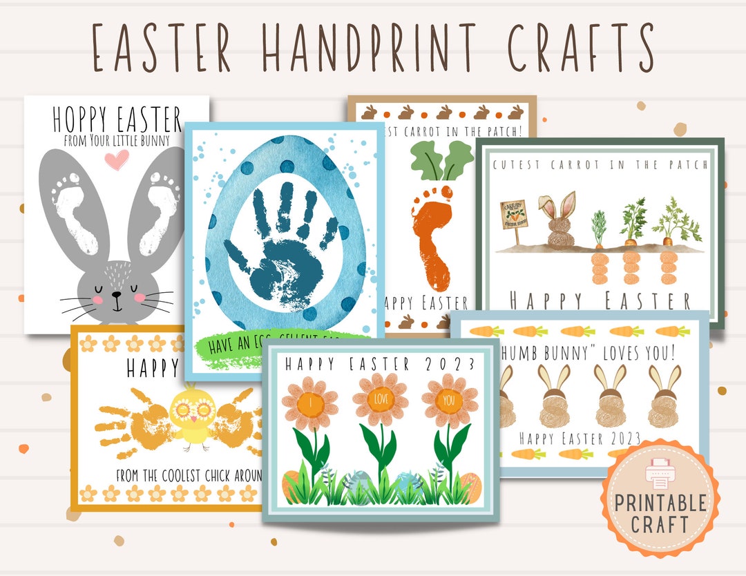 Easter Handprint Craft  Handprint Art  Toddler Craft