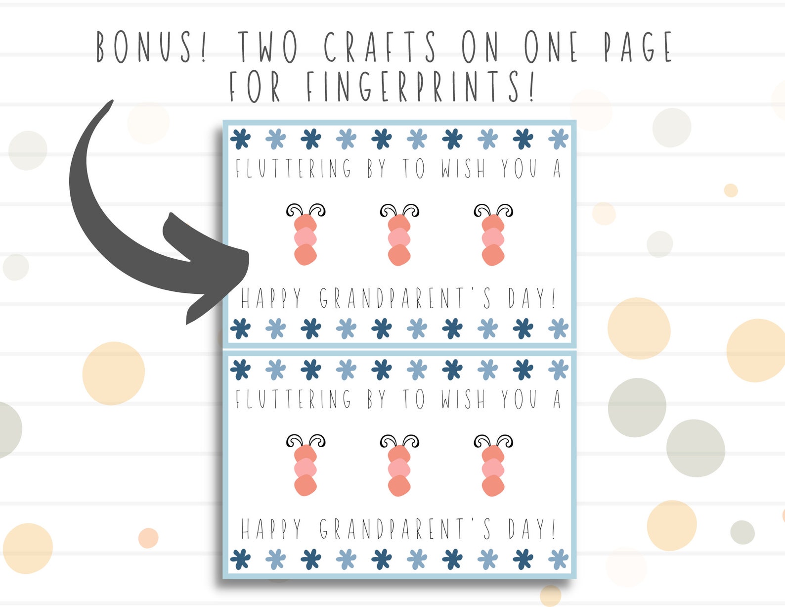 Grandparent's Day Craft Grandparent's Printable Handprint Craft for ...