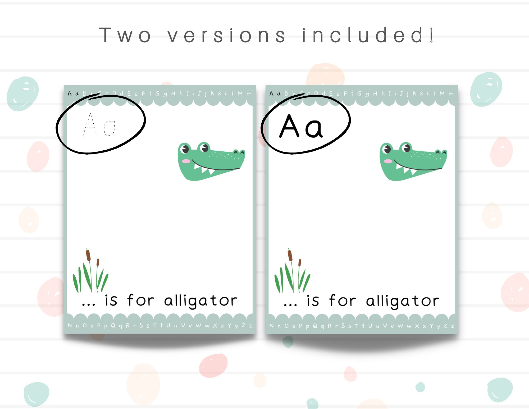 Handprint ABC Book Toddlers Letters Phonics Activity Preschool Animal ...