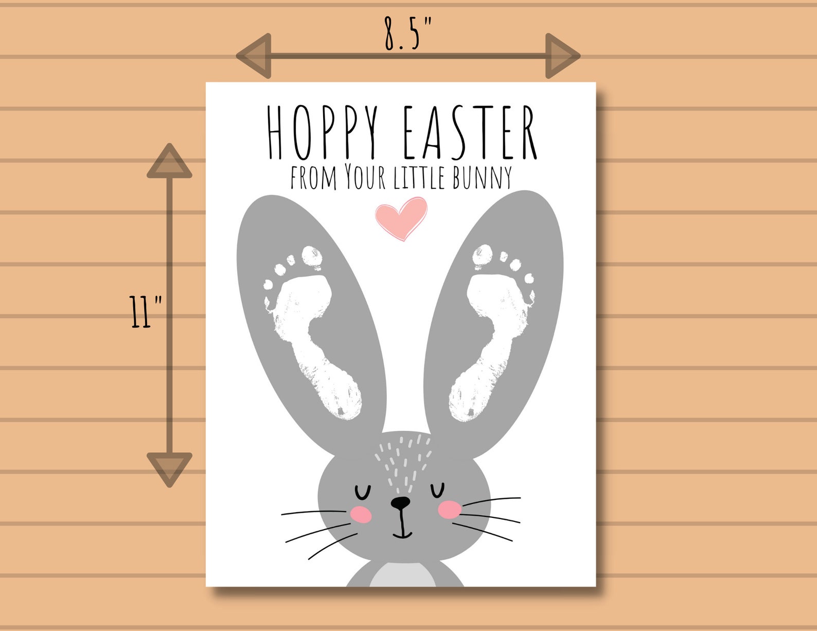 Easter Footprint Craft Handprint Art Toddler Craft Etsy