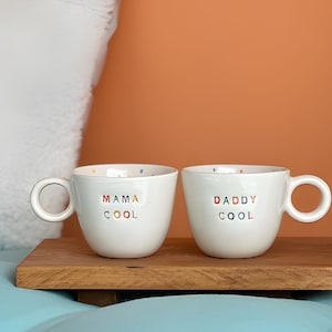 Mom and Dad Mug - Ceramic Mom Dad Cup - Unique Mugs - Mom Awesome Dad Awesome Mug - Mom Dad Tea Mug - Mom Dad Coffee Mug