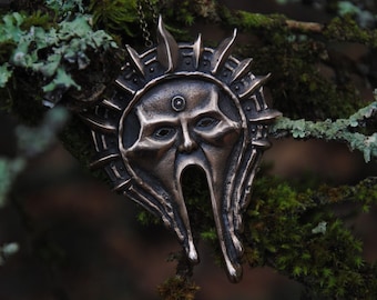 Grand pendentif Dieu solaire en bronze