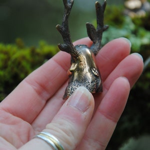 Sylvepouce, petite statuette en bronze massif image 3