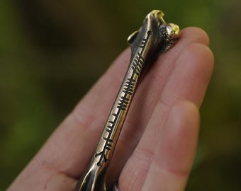 ohgam bronze bone pendant