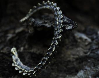 Chimera Spine Bracelets in Brass