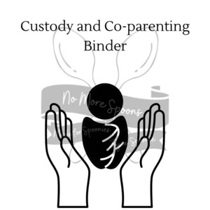 Printable Custody and Co-Parenting Notebook