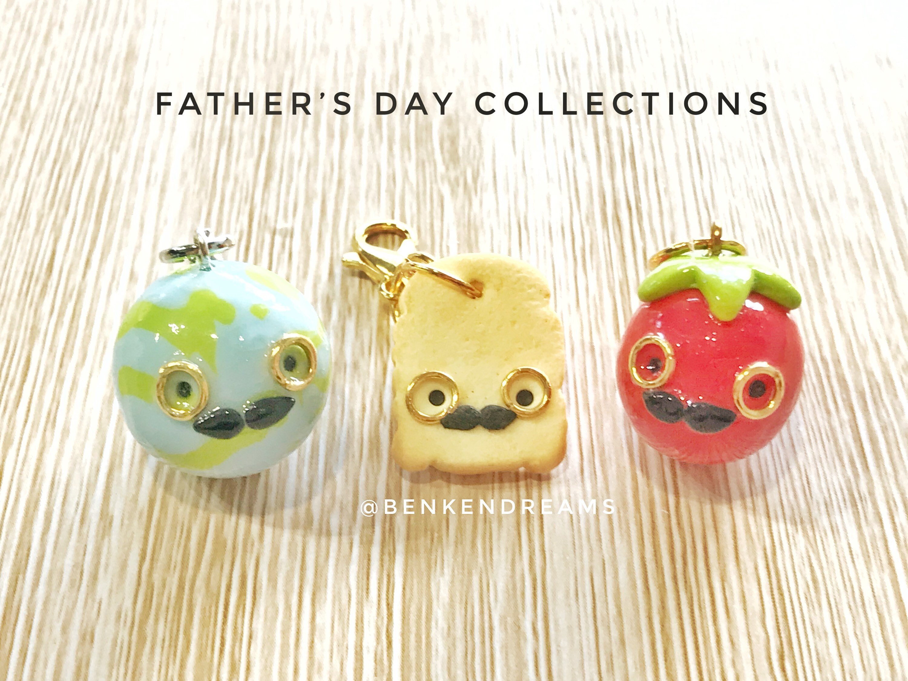Fathers day clay charms fathers day gift give for him Etsy