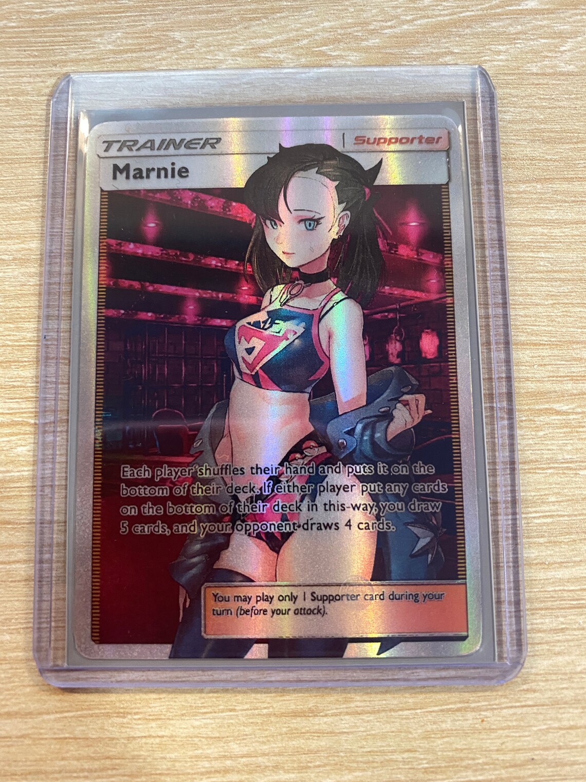 Pok mon Marnie FULL ART Custom Orica Card Etsy