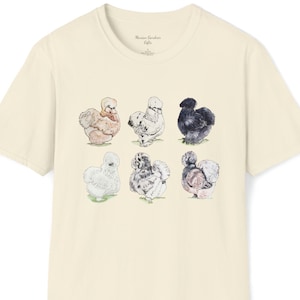 Silkie Shirt, Softstyle T-Shirt, Chicken Mom Tee, Farm Girl Shirt, Farm Family Shirt, Cute Chicken Shirt,4H