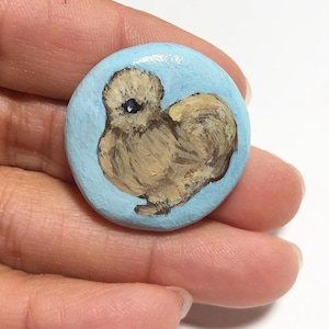 Silkie Fridge Magnet. Handmade, memorial,artisan,silkies,cute chicken,home decor,Silkie fridge decor,Silkie Mom