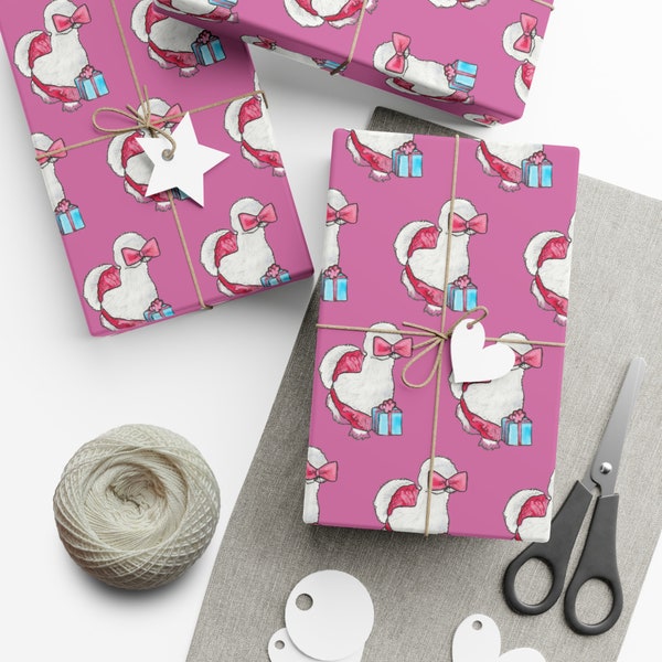 TuTu Silkie Chicken Gift Wrap Paper, Chicken lover, Hen wrapping paper, Silkie Lover, Birthday Chicken Gift Wrap