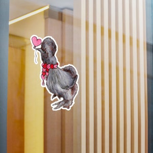 Cute Silkie Kiss-Cut Vinyl Decals, Multiple Sizes, Watercolor Art, Waterproof Sticker, Chicken Tumbler Decor, Silkie Lover Gift