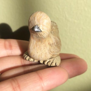 Handmade Buff Silkie Sculpture, Silkie Chicken Lover, Silkie Mom Gift, Silkie Chicken Sculpture, Cute Chicken Figurine, Farm Animal Lover
