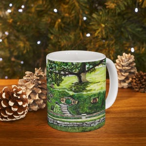 Bag-End, Lord of the Rings Art Ceramic Mug 11oz, LOTR Lover Gift, Shire Lover, Gift for Friend, Nerd Gift, Unique Gift image 9