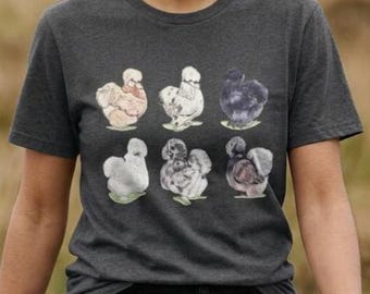 Silkie Shirt, Softstyle T-Shirt, Chicken Mom Tee, Farm Girl Shirt, Farm Family Shirt, Cute Chicken Shirt,4H