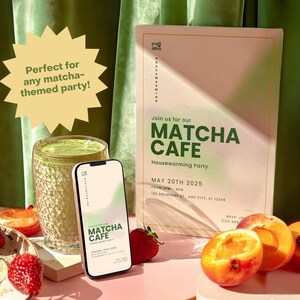 Matcha Bridal Shower Invitation She Found Her Perfect Matcha Template ...