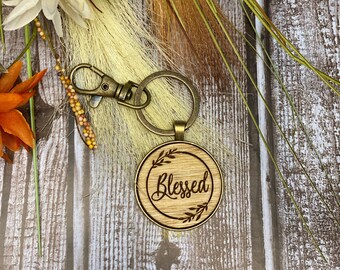 Keychain wood engraved personalized keychain