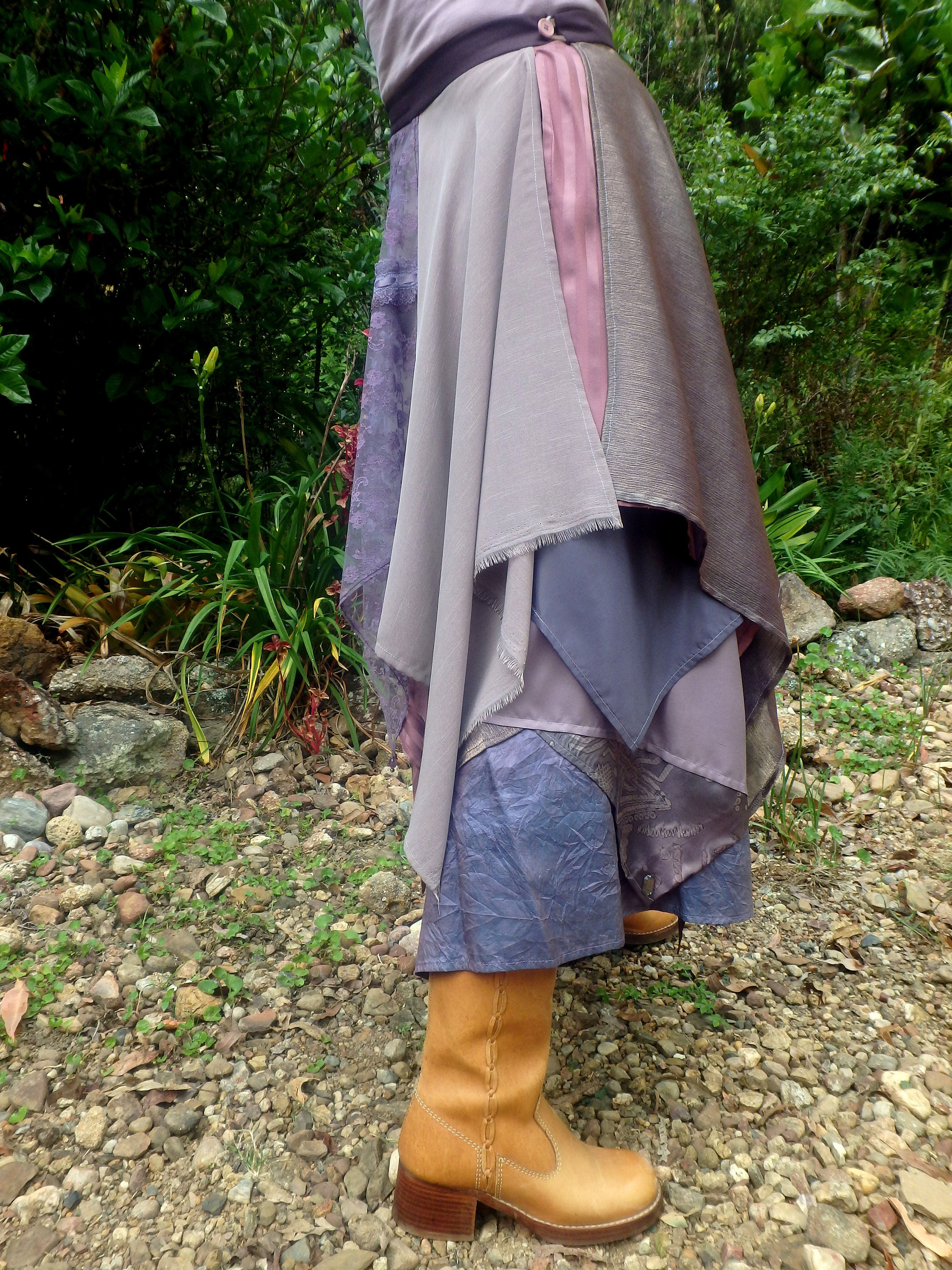 Multi-layered, Handmade Wrap Skirt. - Etsy